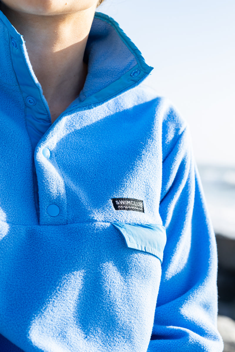Oversized Fleece Ocean Blue Swim Club Snug