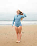 Load image into Gallery viewer, Swim Shorty Wetsuit 2mm - Sky Blue
